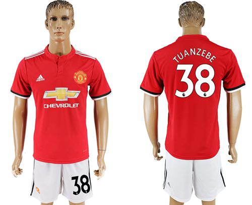 Manchester United #38 Tuanzebe Red Home Soccer Club Jersey